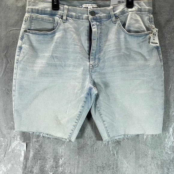 And Now This Men's Brighton The Slim Modern Flex Raw-Hem Shorts SZ 36 - Picture 1 of 13